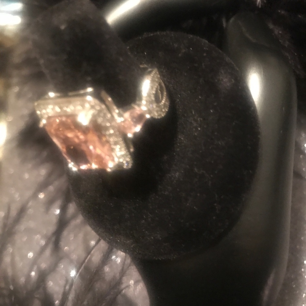 Psiroy Pink Stone & Silver Color Ring - Picture 4 of 7